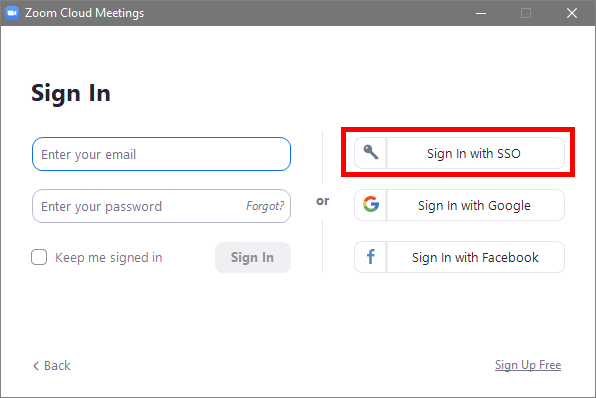 zoom sign in with sso