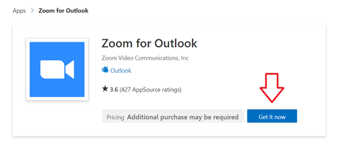 Zoom Addin for Outlook