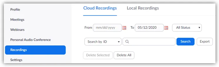 Zoom Recordings 